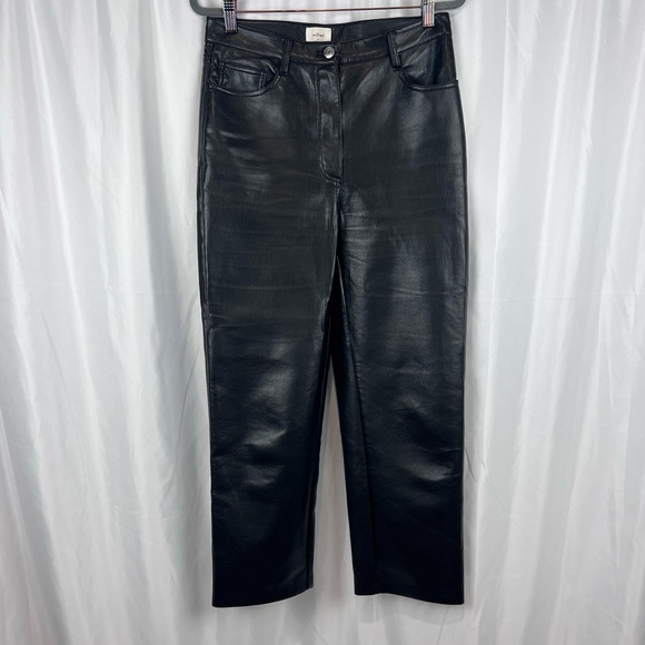 Aritzia Wilfred The Melina Vegan Faux Leather Cropped Pant - Picture 7 of 12